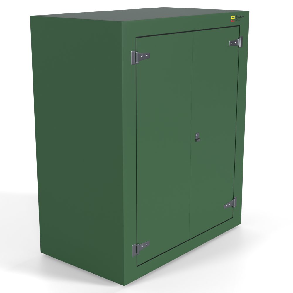 GRP Enclosure 1130mm x 655mm x 1350mm - NX350 Green