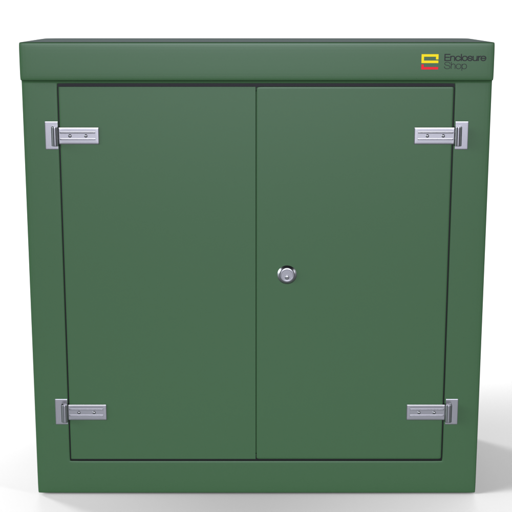 GRP Enclosure 1215mm x 500mm x 1250mm - NX400 Green