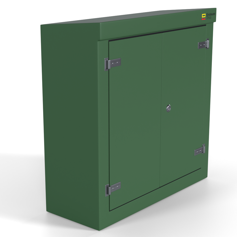 GRP Enclosure 1215mm x 500mm x 1250mm - NX400 Green