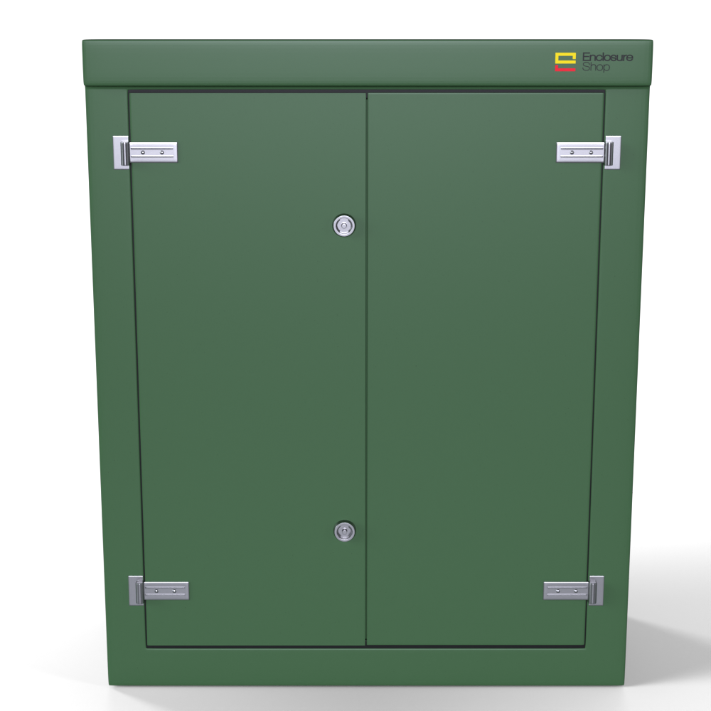 GRP Enclosure 1215mm x 500mm x 1500mm - NX600 Green