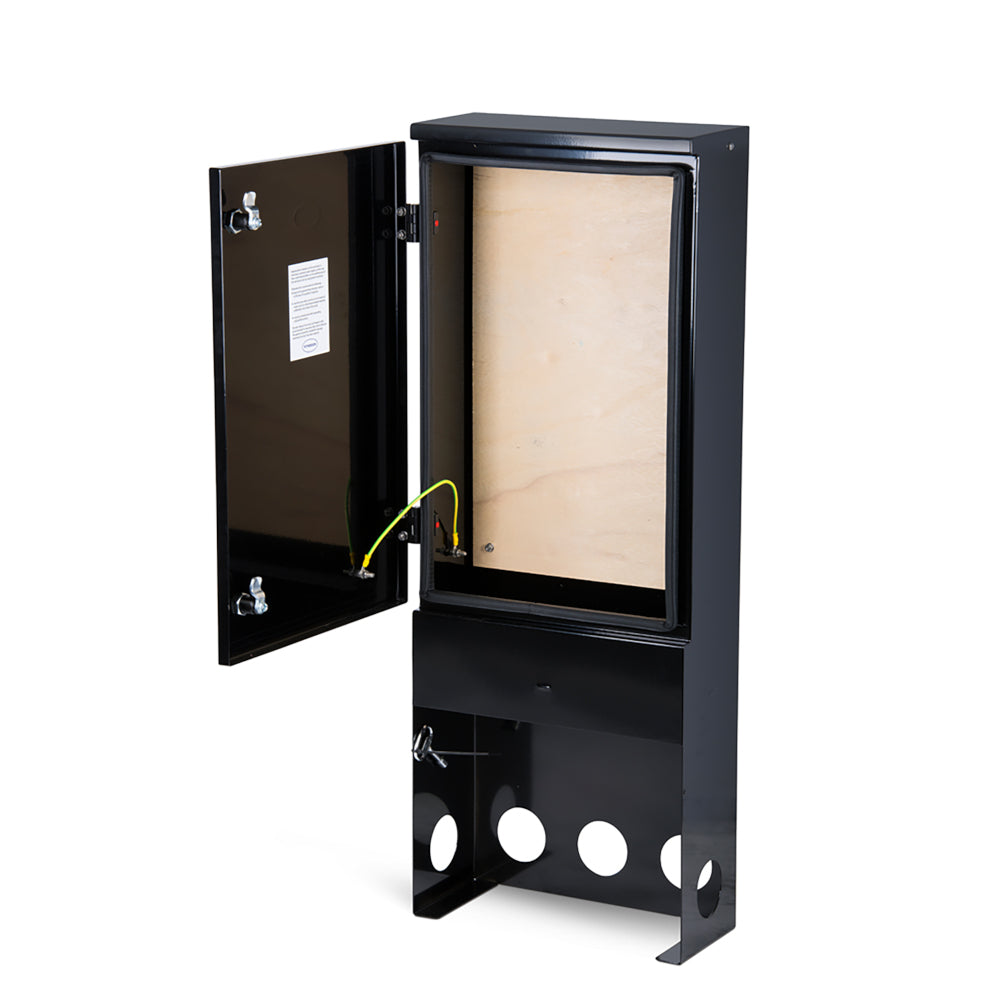 RH400HingedDoorPillarBlackInsideView1000