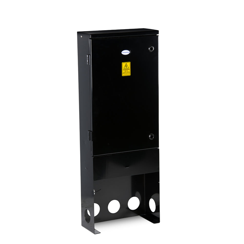 RH400HingedDoorPillarBlackSideView1000