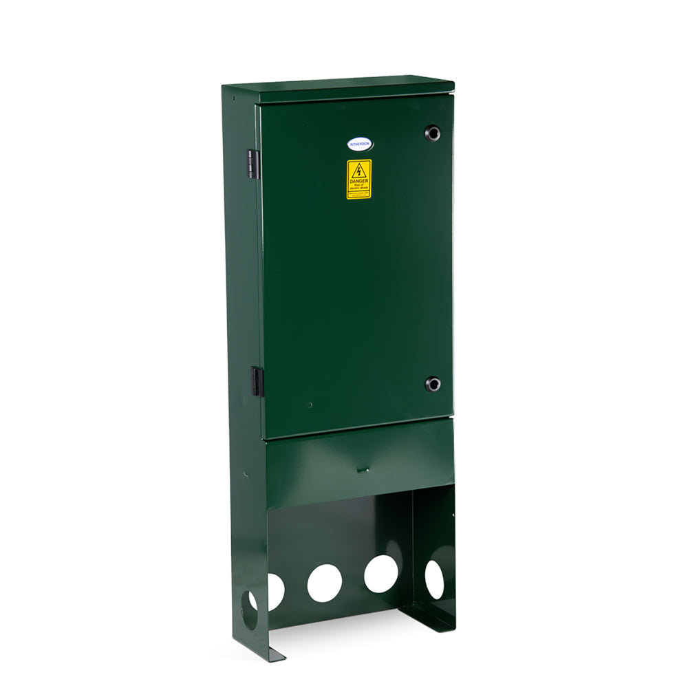 RH400HingedDoorPillarGreenSideView1000