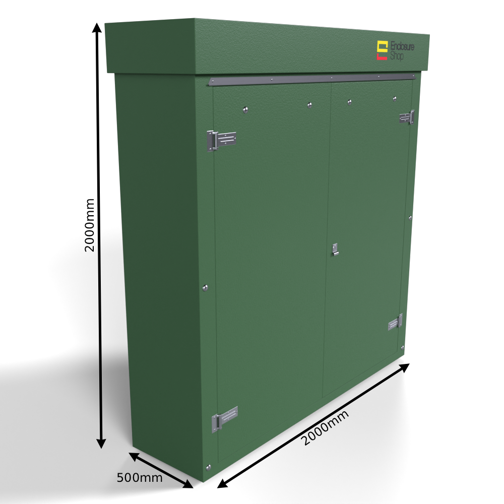 GRP Walk In Enclosure 2000mm x 500mm x 2000mm - RT13 - 12mm Ply Core