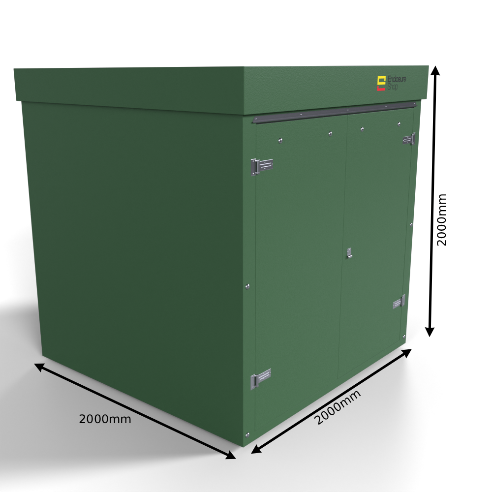 GRP Walk In Enclosure 2000mm x 2000mm x 2000mm - RT16 - 12mm Ply Core