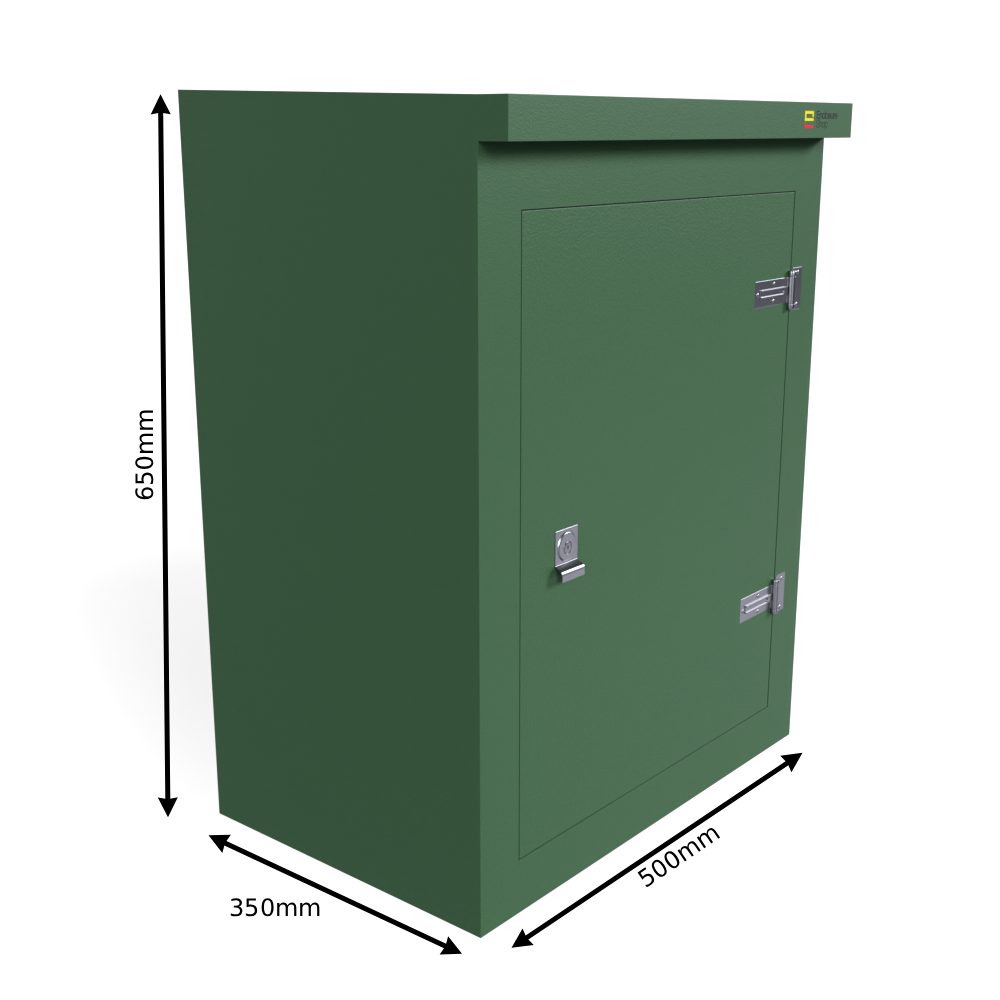 GRP Enclosure 500mm x 350mm x 655mm - RT1
