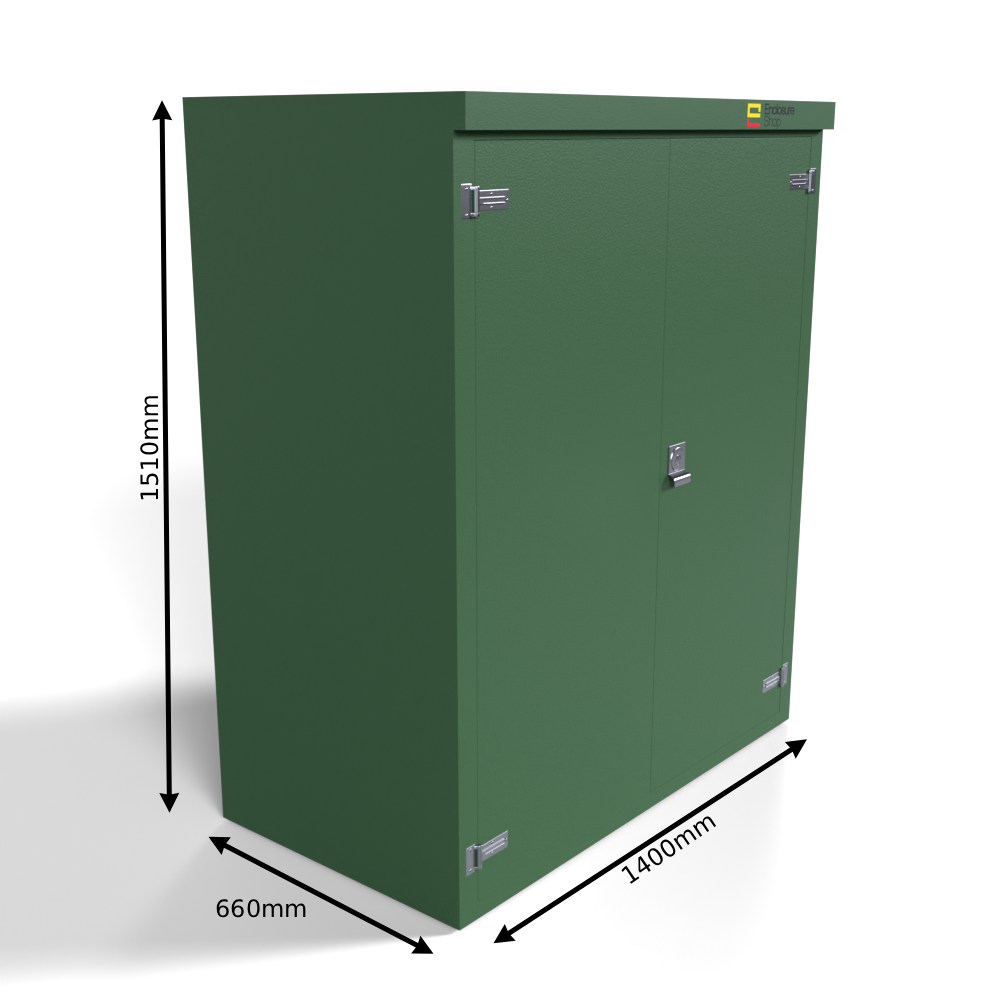 GRP Enclosure 1400mm x 660mm x 1510mm - RT9
