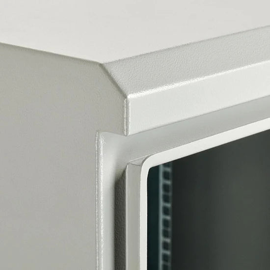 Floor Mounted 19" Data Rack 24U x 400D – Grey (Galvanised Steel)