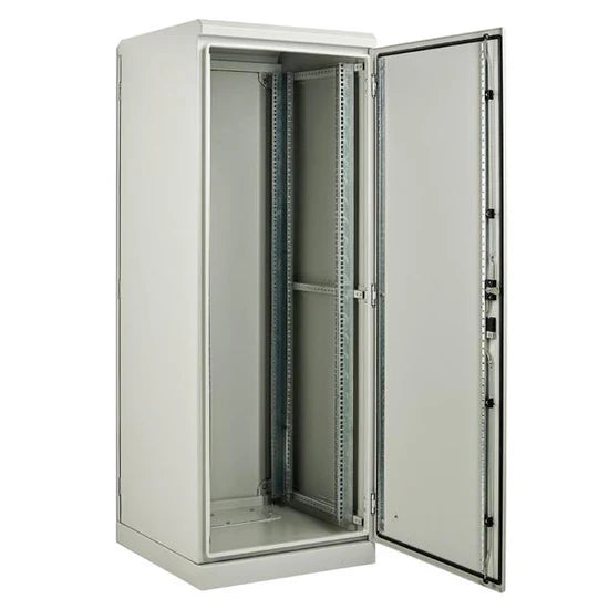 Floor Mounted 19" Data Rack 24U x 400D – Grey (Galvanised Steel)