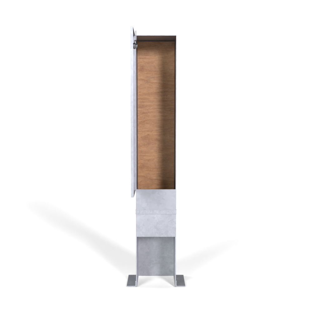 Galvinised Steel Root Mounted Feeder Pillar 160mm x 150mm x 700mm - GVMI30