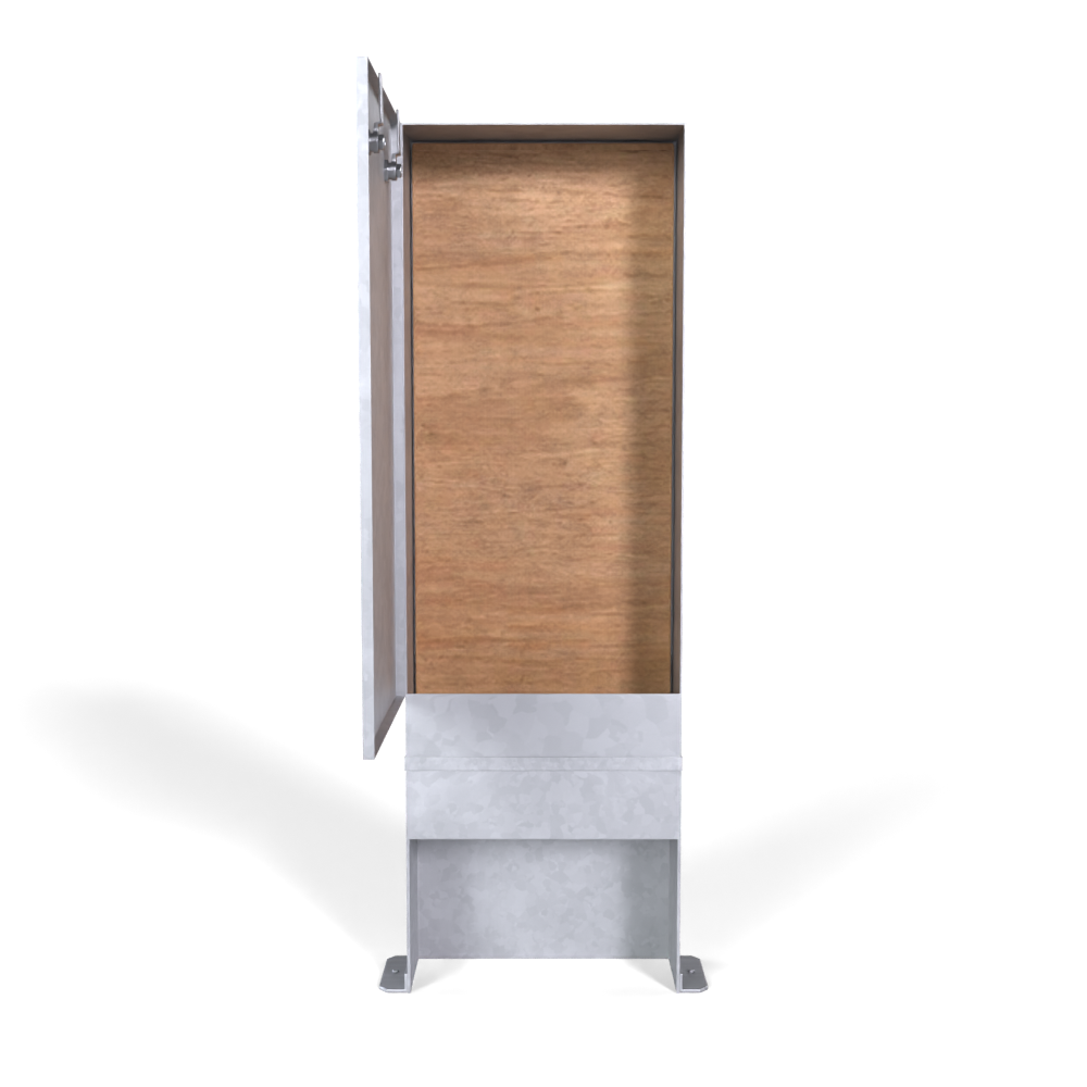 Galvinised Steel Root Mounted Feeder Pillar 360mm x 150mm x 950mm - GVMI60