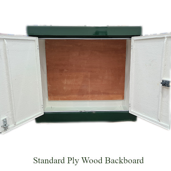ENC18 GRP Enclosure Double Door - Showing Ply Backboard